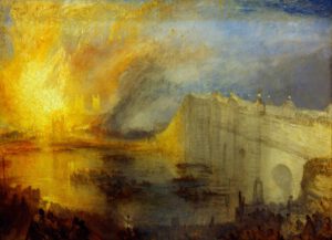 William Turner "Der Brand des Ober- und Unterhauses" 92 x 123 cm