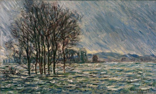Claude Monet "Hochwasser" 100 x 60 cm