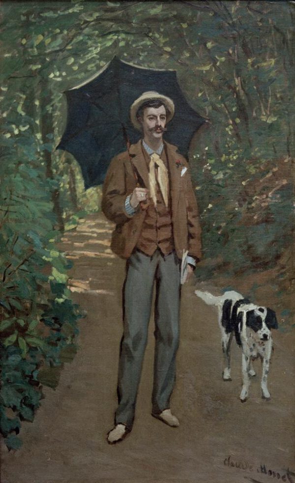 Claude Monet "Victor Jacquemont mit Sonnenschirm" 61 x 100 cm