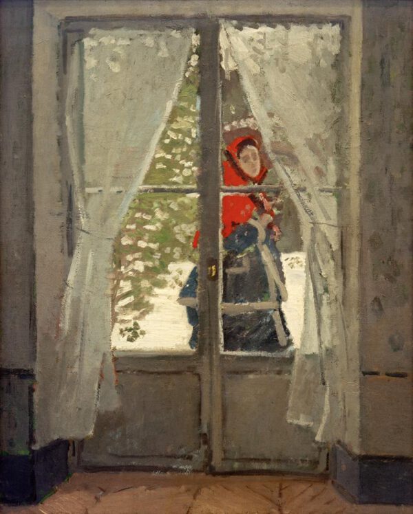 Claude Monet "Madame Monet mit roter Kapuze" 79 x 99 cm