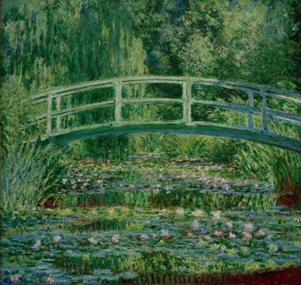 Claude Monet "Der Seerosenteich mit der japanischen Brücke" 89 x 90 cm