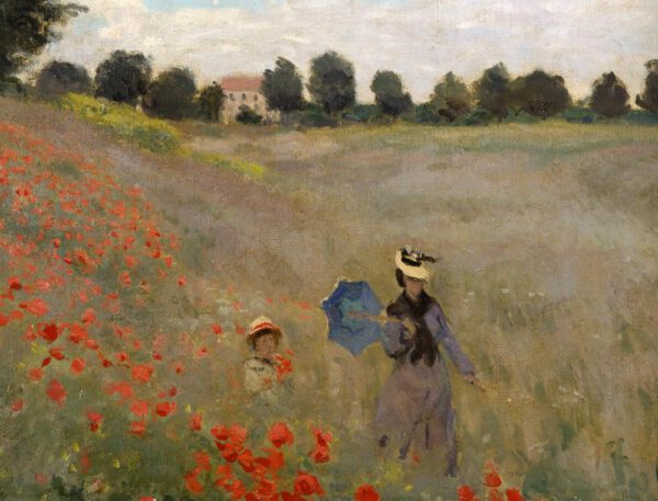 Claude Monet "Mohnfeld bei Argenteuil" 65 x 50 cm