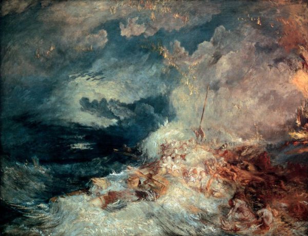 William Turner "Feuer auf See" 172 x 221 cm