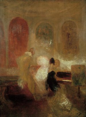 William Turner "Soiree in East Cowes Castle" 121 x 91 cm