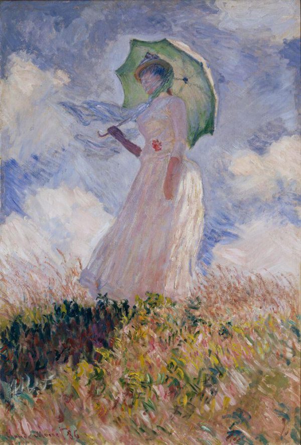 Claude Monet "Frau mit Sonnenschirm" 88 x 131 cm