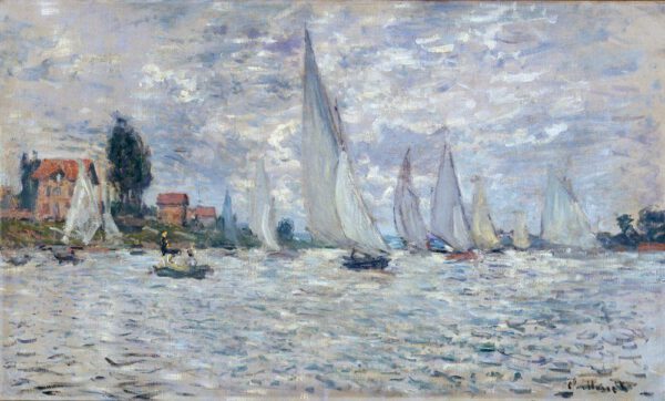 Claude Monet "Segelboote  Regatta in Argenteuil" 100 x 60 cm