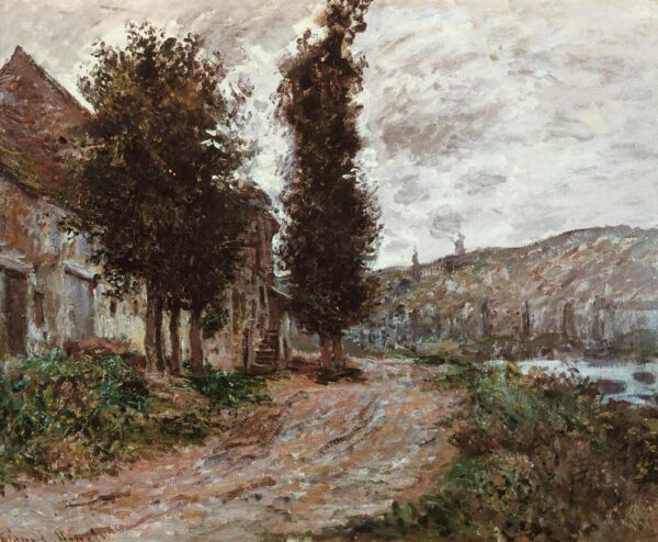 Claude Monet "Treidelweg bei Lavacourt" 74 x 60 cm