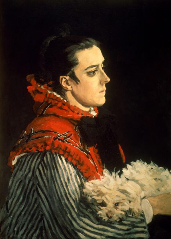 Claude Monet "Camille Monet mit ihrem Hündchen" 54 x 73 cm