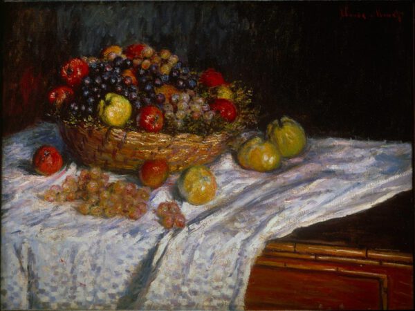 Claude Monet "Stillleben mit Trauben und Äpfeln" 89 x 67 cm