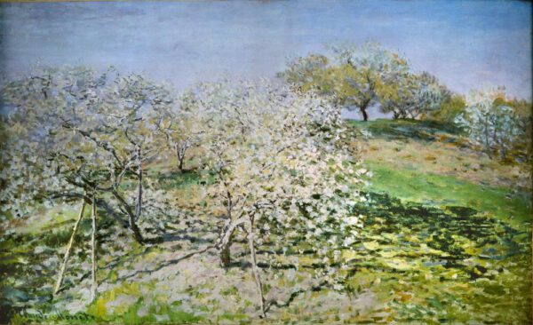 Claude Monet "Frühling. Blühende Apfelbäume" 100 x 61 cm