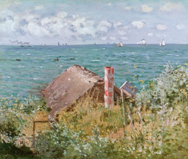 Claude Monet "Hütte bei Sainte-Adresse" 62 x 52 cm