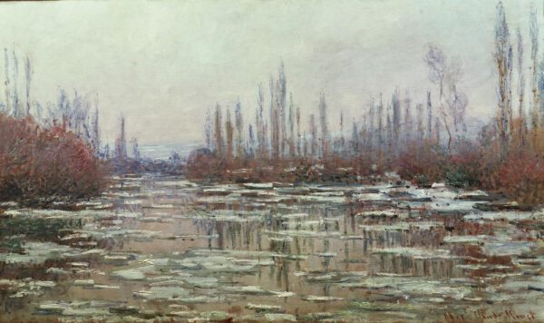 Claude Monet "Eisbruch" 98 x 59 cm