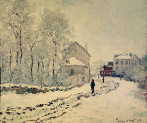 Claude Monet "Schnee in Argenteuil" 65 x 55 cm