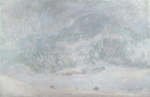 Claude Monet "Der Berg Kolsaas im Schneesturm" 100 x 65 cm