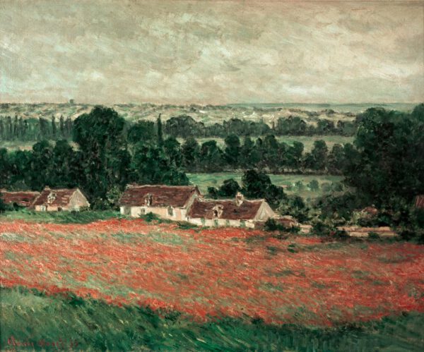 Claude Monet "Mohnfeld bei Vetheuil" 92 x 81 cm