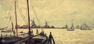 Claude Monet "Die Ufer der Zaan" 70 x 33 cm