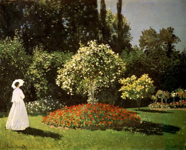 Claude Monet "Jeanne-Marguerite Lecadre im Garten" 99 x 80 cm