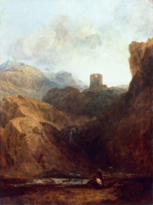William Turner "Dolbadarn Castle" 119 x 90 cm