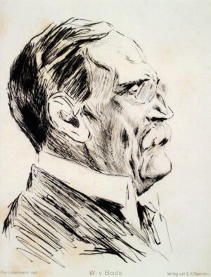 Max Liebermann "Porträt" 19 x 24 cm