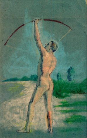 August Macke "Bogenschütze" 29 x 45 cm