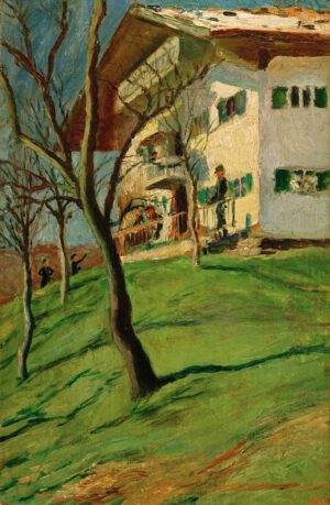August Macke "Unser Häuschen in Tegernsee" 20 x 30 cm