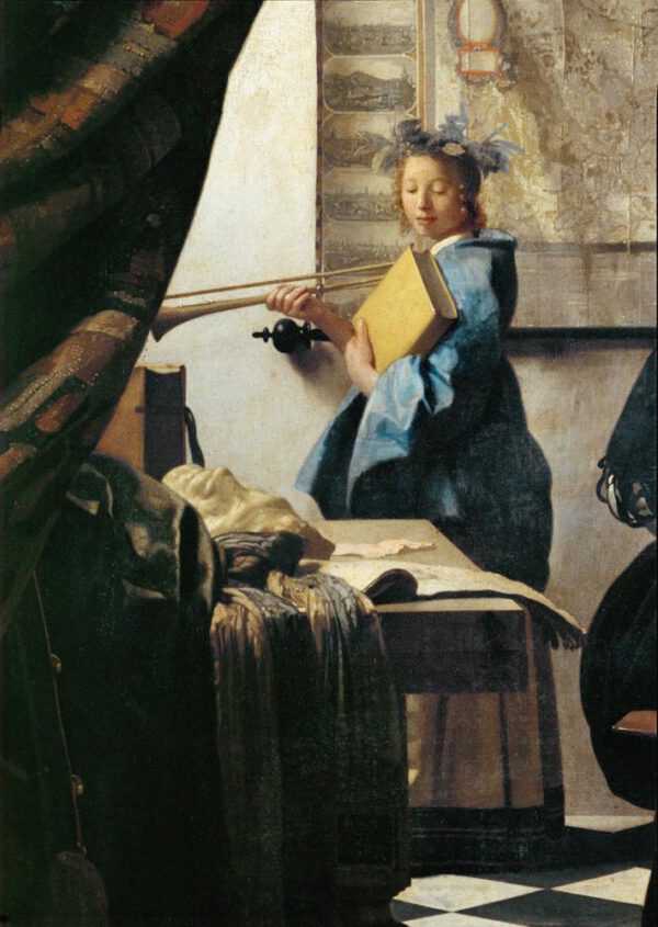 Jan Vermeer "Die Malkunst (Ausschnitt)" 85 x 120 cm