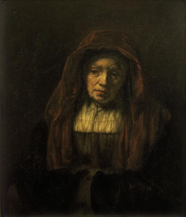 Rembrandt “Alte Frau mit Kopftuch“ 63 x 74 cm