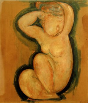 Amedeo Modigliani "Cariatide" 54 x 60 cm