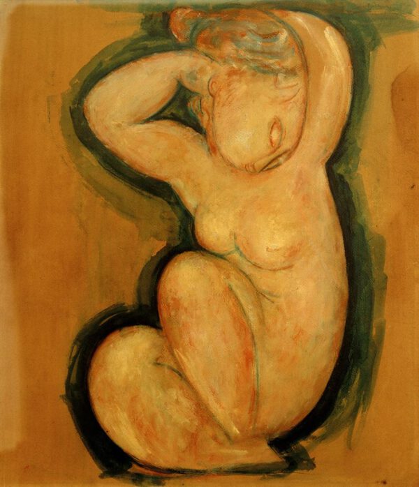 Amedeo Modigliani "Cariatide" 54 x 60 cm