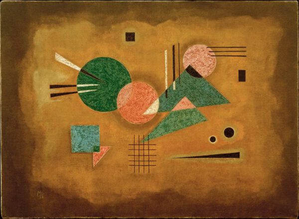 Wassily Kandinsky "Fusing Pink" 55 x 40 cm