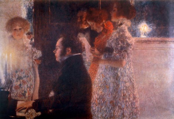 Gustav Klimt "Schubert am Klavier" 200 x 150 cm