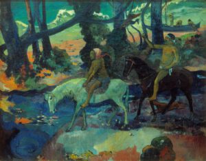 Paul Gauguin "Die Furt oder die Flucht (Le gue ou la fuite)"  95 x 76 cm