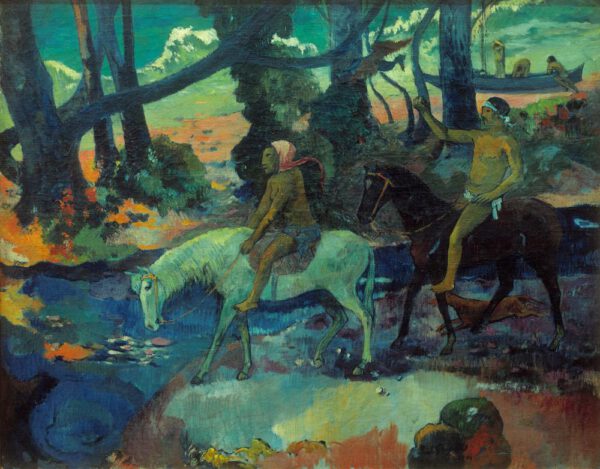 Paul Gauguin "Die Furt oder die Flucht (Le gue ou la fuite)"  95 x 76 cm