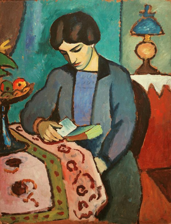 August Macke "Die Frau des Künstlers" 81 x 105 cm