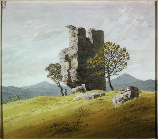 Caspar David Friedrich "Turmruine"  21 x 18 cm