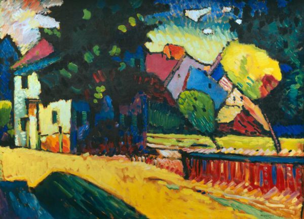 Wassily Kandinsky "Murnau Landschaft Mit Grünem Haus" 94 x 69 cm