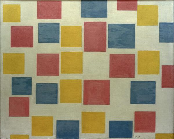 Piet Mondrian "Komposition mit Farbflächen" 61 x 48 cm