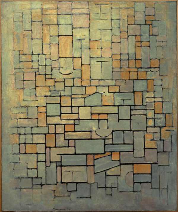 Piet Mondrian "Komposition Compositie" 100 x 120 cm
