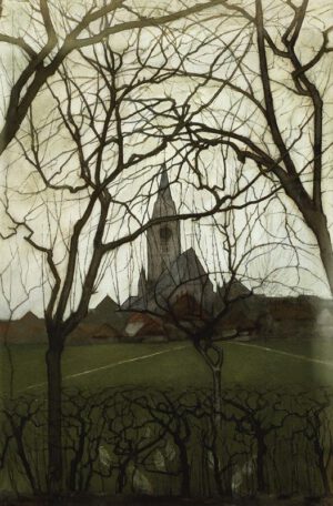Piet Mondrian "Dorfkirche" 50 x 75 cm