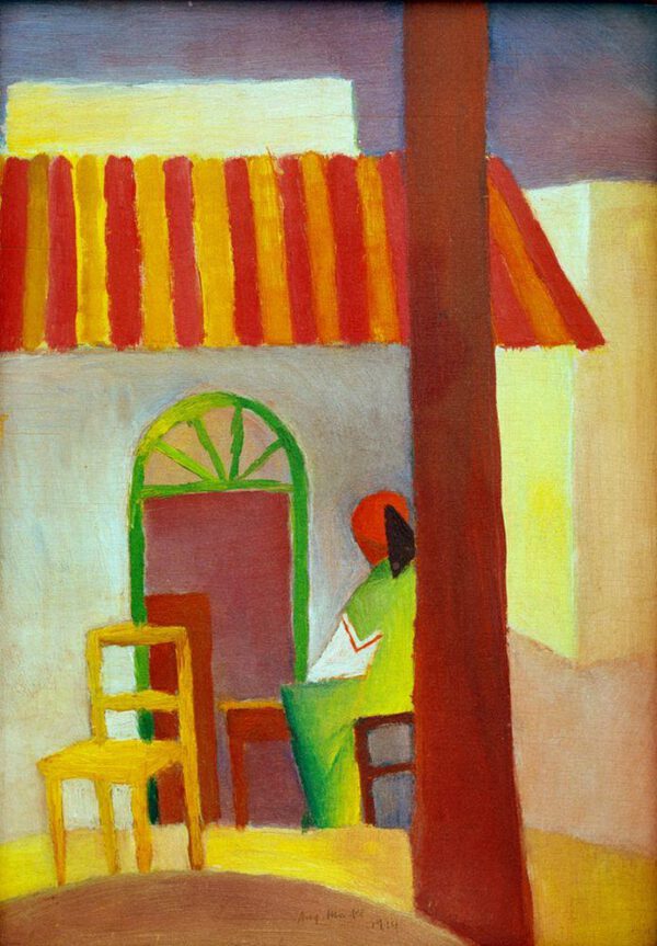 August Macke "Türkisches Cafe I" 25 x 36 cm