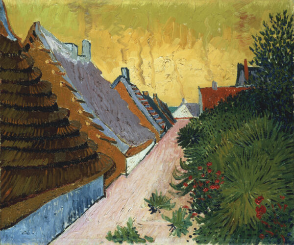 Vincent van Gogh “Gasse in Saintes-Maries”, 38,3 x 46,1 cm