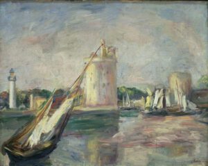 Auguste Renoir "Hafeneinfahrt von La Rochelle" 41 x 32 cm