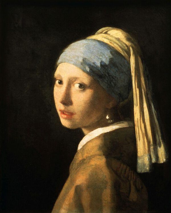 Jan Vermeer "Das Mädchen mit der Perle" 40 x 47 cm