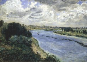 Auguste Renoir "Chalands sur la Seine" 64 x 47 cm