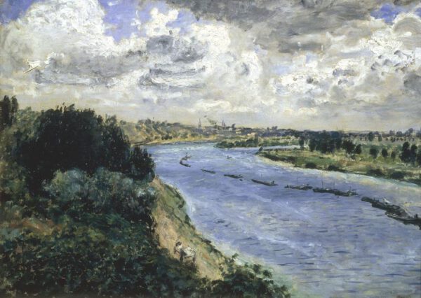 Auguste Renoir "Chalands sur la Seine" 64 x 47 cm