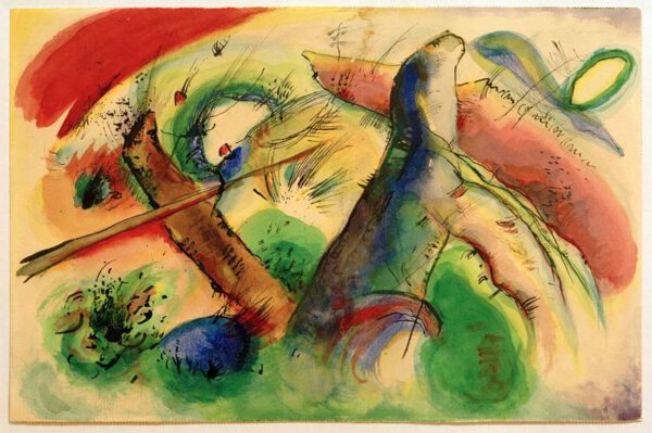 Wassily Kandinsky "Komposition" 34 x 23 cm