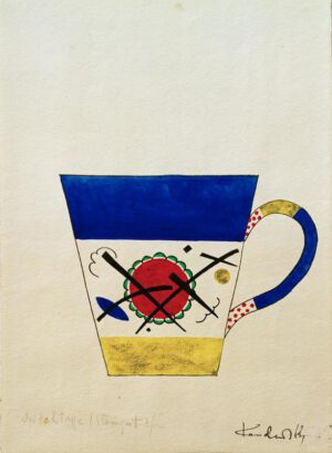 Wassily Kandinsky "Entwurf Für Eine Milchtasse" 19 x 27 cm