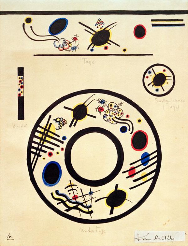 Wassily Kandinsky "Design For A Cup And Saucer" 25 x 34 cm