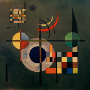 Wassily Kandinsky "Gegengewichte" 49 x 49 cm