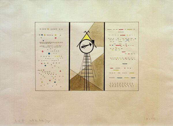 Wassily Kandinsky "Bilder Einer Ausstellung Die Hütte Der Baba Jaga" 56 x 39 cm